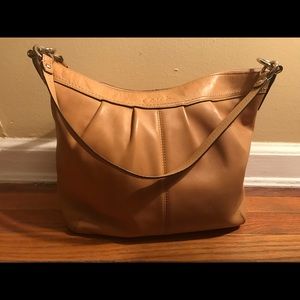 New Listing! Camel colored leather Coach handbag